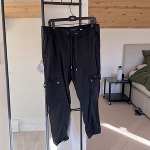 Black cargo pants